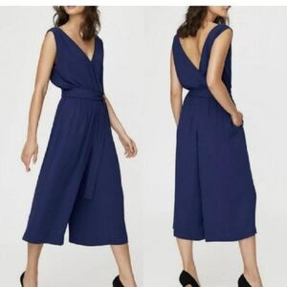 Aritzia Babaton Women's Turquoise Maximillian Jumpsuit - Size Small - Picture 4 of 4